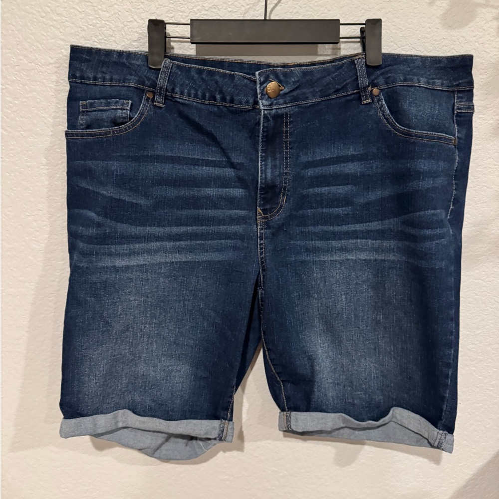 d. jeans Women's Dark Blue Jean Shorts